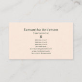 ヨガインストラクター 名刺 (裏面)