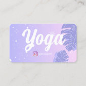 ヨガインストラクター 名刺 (裏面)