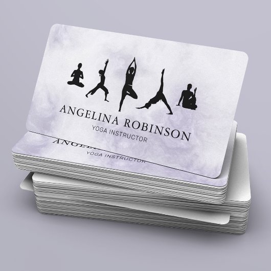 ヨガインストラクター |瞑想ポーズ 名刺