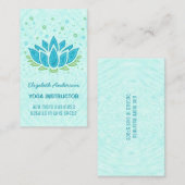 ヨガインストラクター|青蓮の花の禅定 名刺 (正面/裏面)