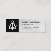 ヨガインストラクター | Yogi スキニー名刺 (正面)