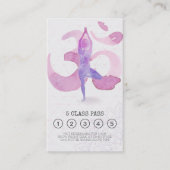 ヨガインストラクターOMシンボルクラスパスロイヤリティカード ロイヤリティカード (正面)