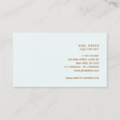 ヨガインストラクターOMシンボルロータスマンダラアート 名刺 (裏面)