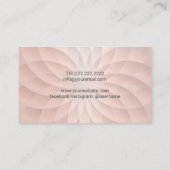 ヨガインストラクターOmロゴバラ金ゴールドスパイラルロータス 名刺 (裏面)