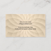 ヨガインストラクターOmロゴモダン金ゴールドスパイラル 名刺 (裏面)