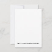 ヨガインスパイアあいさつカード…勇気付けられるカード サンキューカード (裏面)