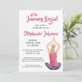 ヨガインスパイアピクホワイトウォーターブライダルシャワー 招待状 (スタンド正面)