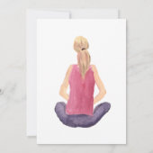 ヨガインスパイアピクホワイトウォーターブライダルシャワー 招待状 (裏面)