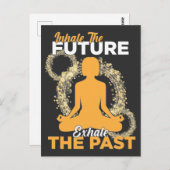 ヨガインスピレーション前向き引用文ナマステスピリチュアル ポストカード (正面/裏面)