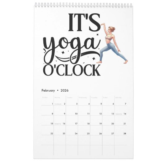 ヨガインスピレーション カレンダー (2月 2026)