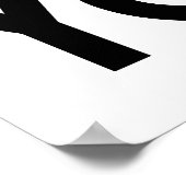 ヨガウィメンシルエット ポスター (角)