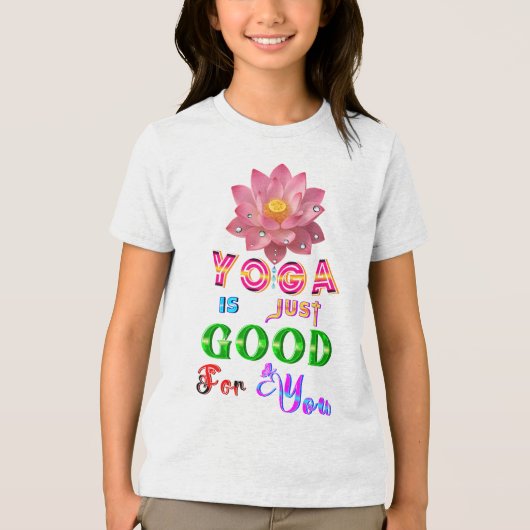 ヨガウェアはあなたにぴったり トライブレンドTシャツ (正面)
