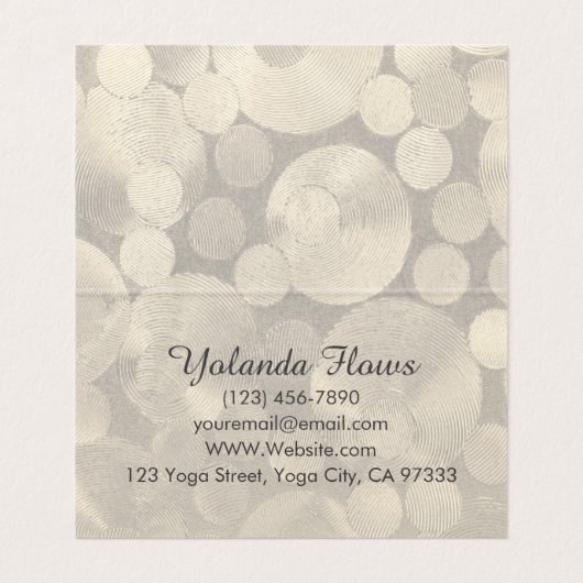 ヨガウォリアーのポーズ 名刺 (内部フラット)
