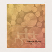 ヨガウォリアーのポーズ 名刺 (外部フラット)