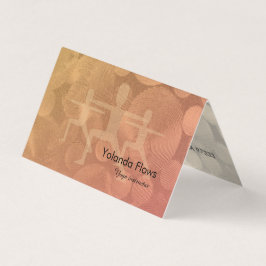 ヨガウォリアーのポーズ 名刺