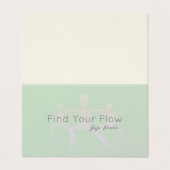ヨガウォリアーのポーズ 名刺 (外部フラット)