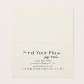 ヨガウォリアーのポーズ 名刺 (内部フラット)