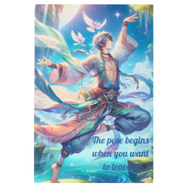 ヨガウォールアート メタルプリント