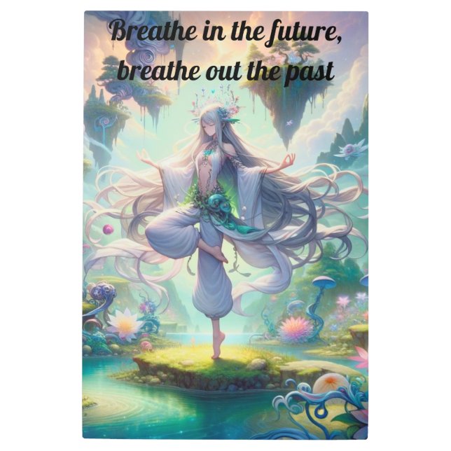 ヨガウォールアート メタルプリント (正面)