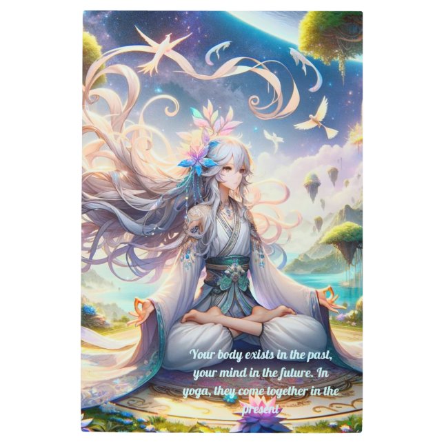 ヨガウォールアート メタルプリント (正面)