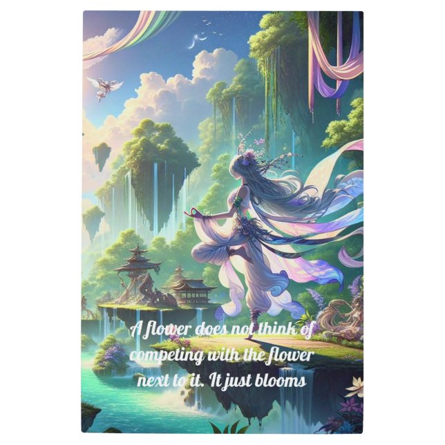 ヨガウォールアート メタルプリント (正面)