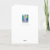 ヨガウルフクロウ熊ワイルドライフナマステマイフレンド カード (裏面)