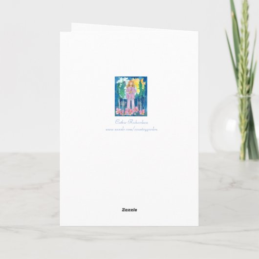 ヨガウルフクロウ熊ワイルドライフナマステマイフレンド カード (裏面)