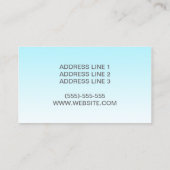 ヨガウーマンインロータスポーズヨガインストラクター 名刺 (裏面)