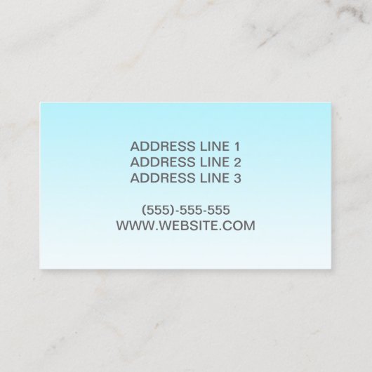 ヨガウーマンインロータスポーズヨガインストラクター 名刺 (裏面)