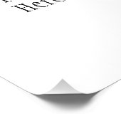 ヨガウーマンカスタム文字ハウスフラグ ポスター (コーナー)