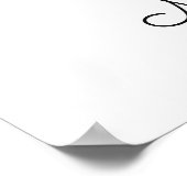 ヨガウーマン名前をカスタムするポスター ポスター (角)