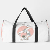 ヨガウーマン名前をカスタムする ダッフルバッグ (正面)