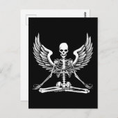 ヨガエステティックゴシックウめい想ィングスケルトンエンジェル ポストカード (正面/裏面)