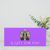 ヨガエナジーヒーラーホリデーギフト証明書 (スタンド正面)