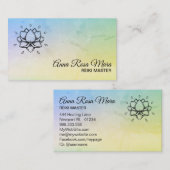 *~*ヨガエネルギーヒーラー霊気Lotus Lilyマッサージ 名刺 (正面/裏面)