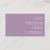 ヨガエレガントインストラクターカード | マンダラデザイン 名刺 (裏面)