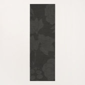 ヨガエレガントインストラクターブラック金ゴールドフローラ曼荼羅 ヨガマット (裏面)