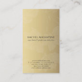 ヨガエレガントインストラクターホワイト金ゴールドフローラ曼荼羅 名刺