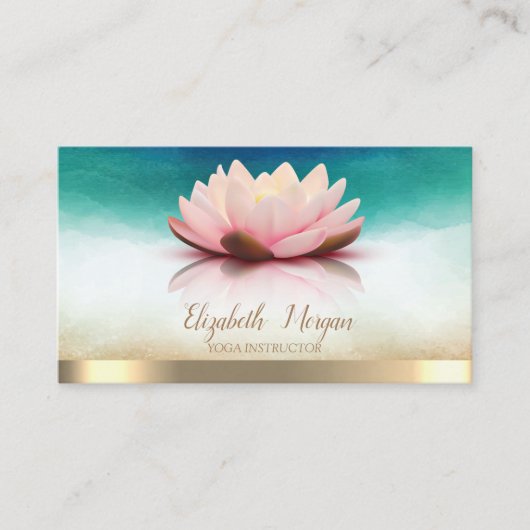 ヨガエレガントインストラクターロータス 名刺 (正面)