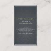 ヨガエレガントインストラクター金ゴールドオムシンボルとマンダラ 名刺 (裏面)