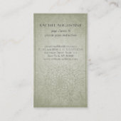 ヨガエレガントインストラクター金ゴールドオムシンボルとマンダラ 名刺 (裏面)