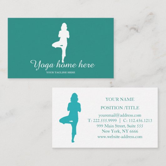 ヨガエレガントインストラクター 名刺 (正面/裏面)