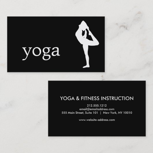 ヨガエレガントインストラクター 名刺 (正面/裏面)