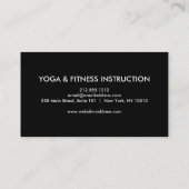 ヨガエレガントインストラクター 名刺 (裏面)