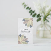 ヨガエレガントスカラフルテーム記号曼荼羅 名刺 (スタンド正面)