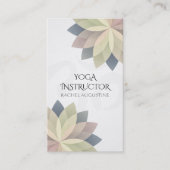 ヨガエレガントスカラフルテーム記号曼荼羅 名刺 (正面)