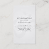 ヨガエレガントホワイト金ゴールドフローラオムシンボルマンダラ 名刺 (裏面)