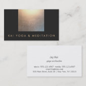 ヨガエレガントモダンと瞑想先生 名刺 (正面/裏面)