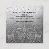 ヨガエレガント スクエア名刺 (裏面)