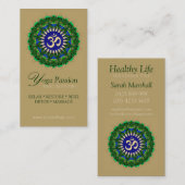 ヨガオムオーガニックニューエイジ名刺 名刺 (正面/裏面)